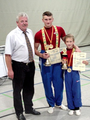 Fritz Schwarz, Sergej Davydenko und Sebastian Stübinger